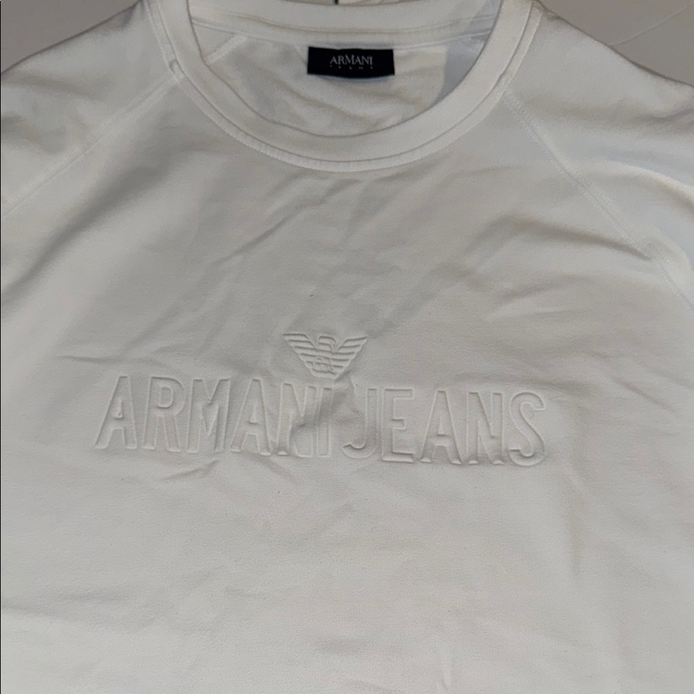 Armani Jeans Classic White Crewneck